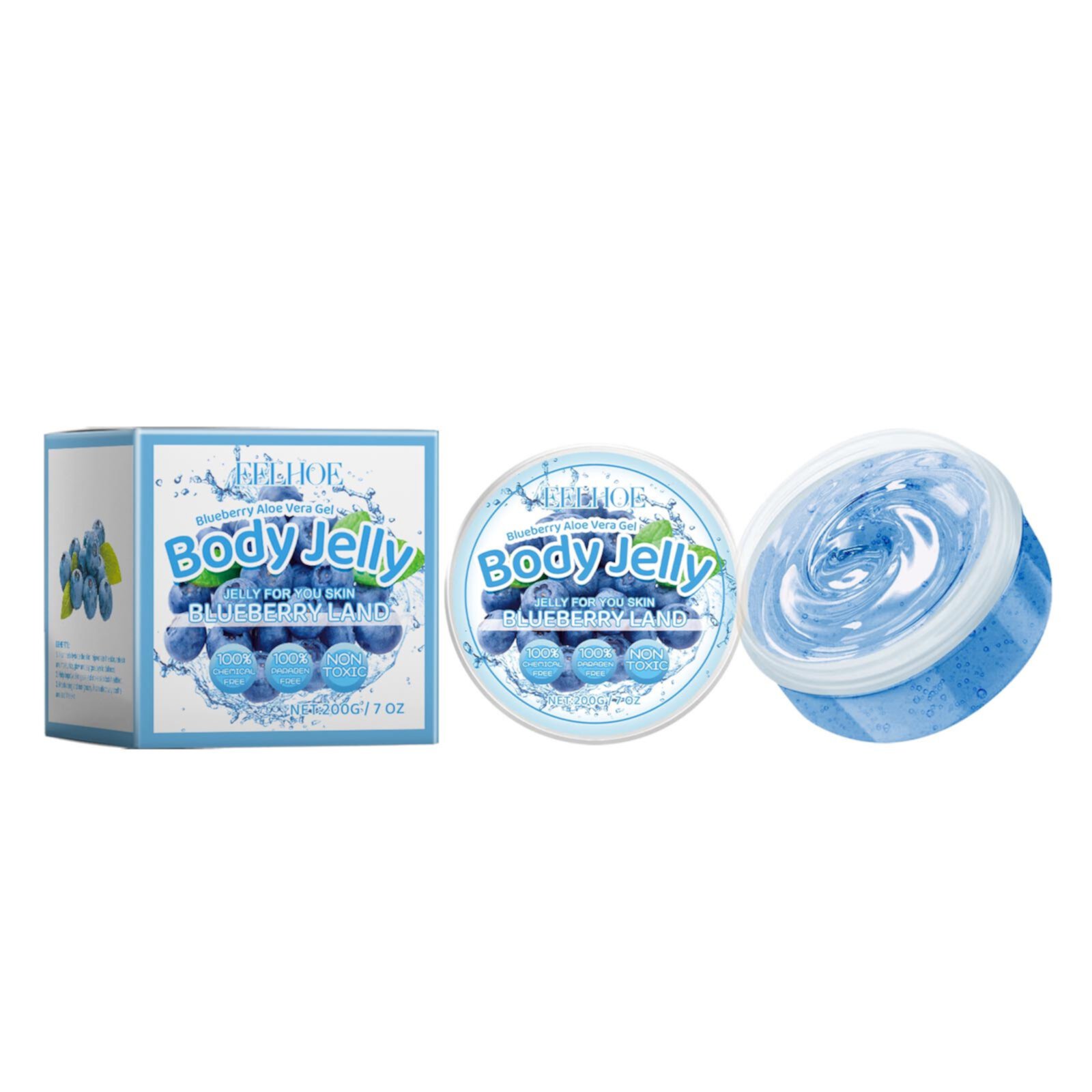 Teissuly Aloe Moisturizing Gel - Fresh Hydrating Non-Greasy Aloe Gel 200g Teissuly