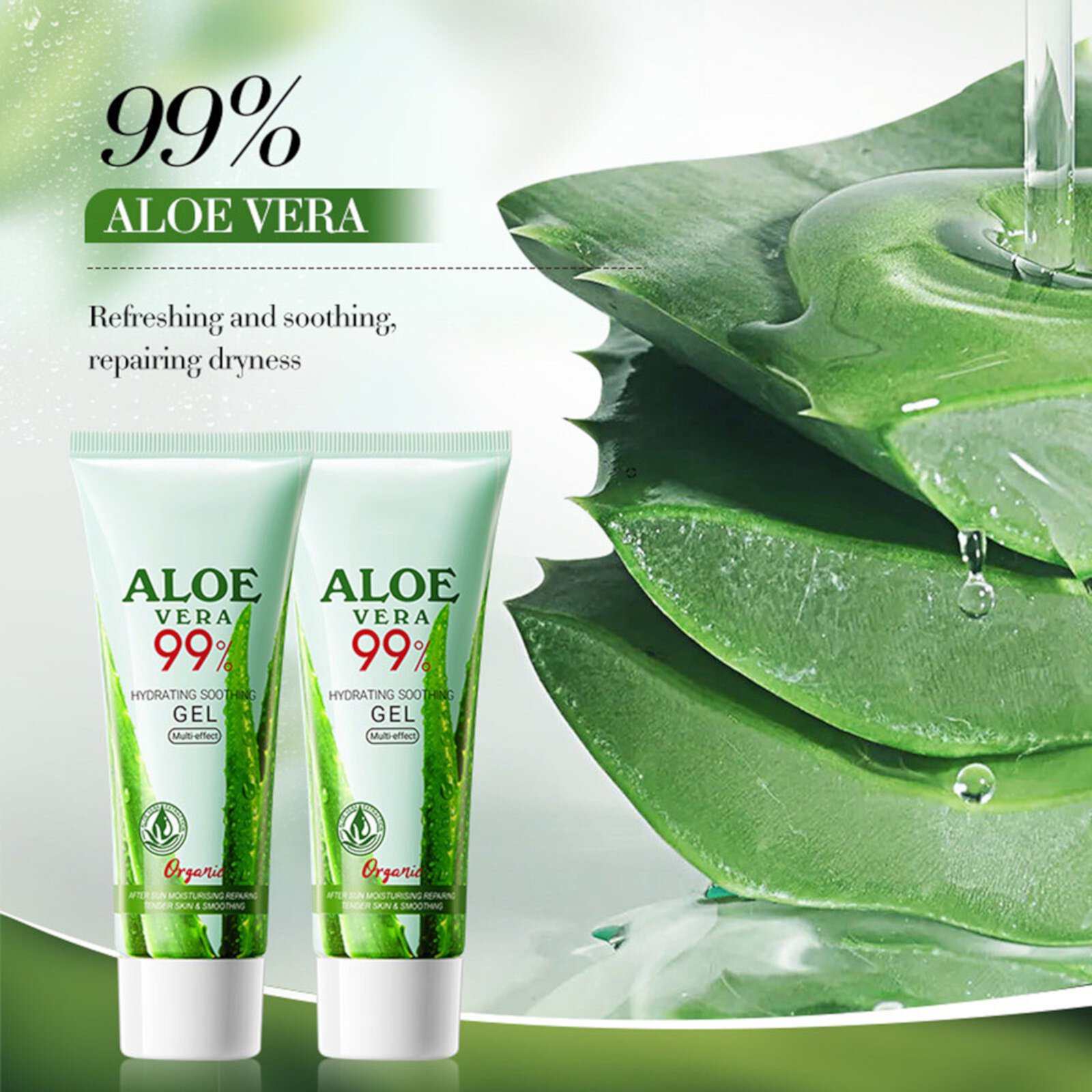 Yforlp Aloe Moisturizing Gel - Fresh Hydrating Non-Greasy Aloe Gel 50g, Gifts for Women Yforlp