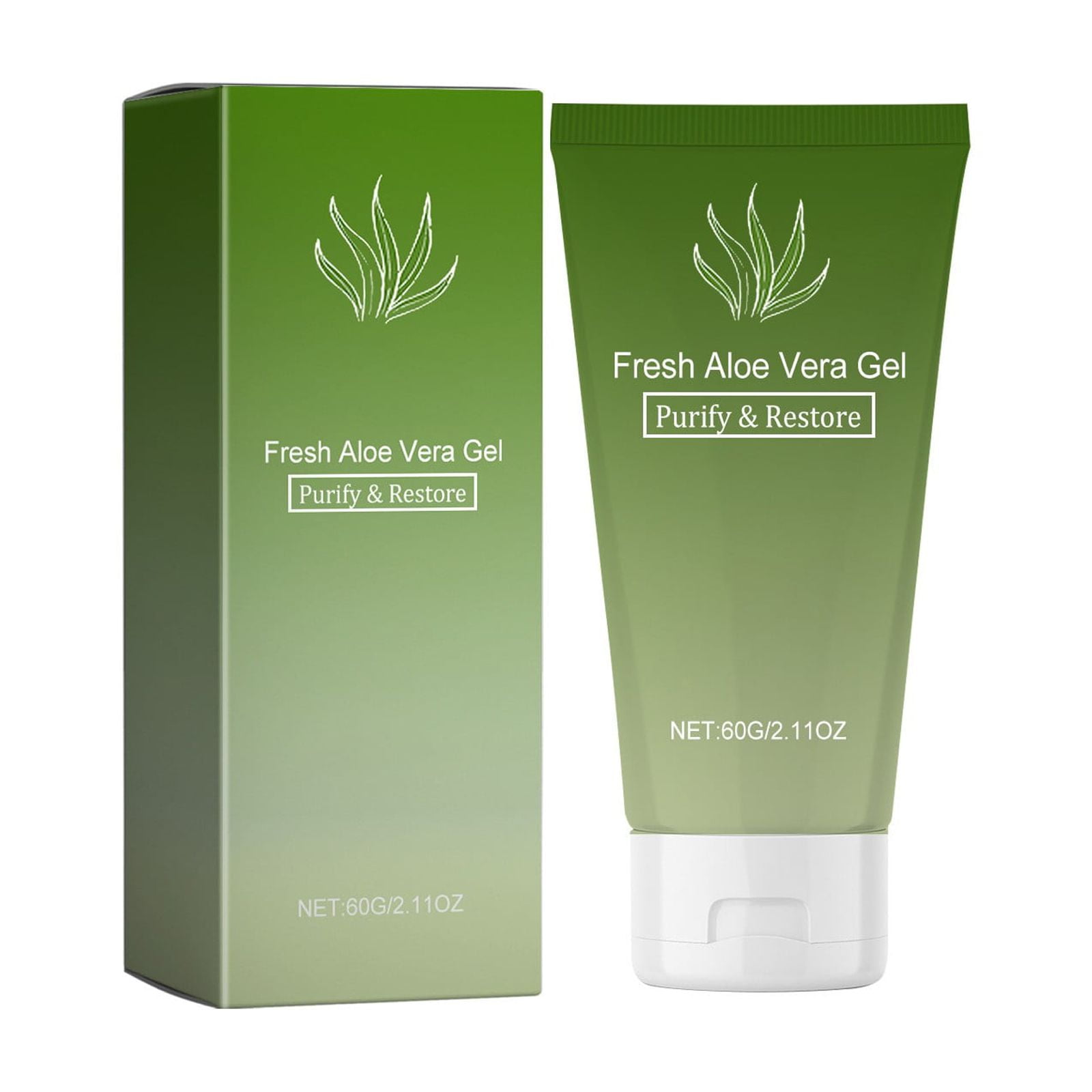 Skin Care Aloe Gel Hydrating and Moisturizing to Sunburn and Facial Skin Care Aloe Gel Gently Exfoliates and Nourishes the Skin Mothers Day Travel Gifts ANGUYU