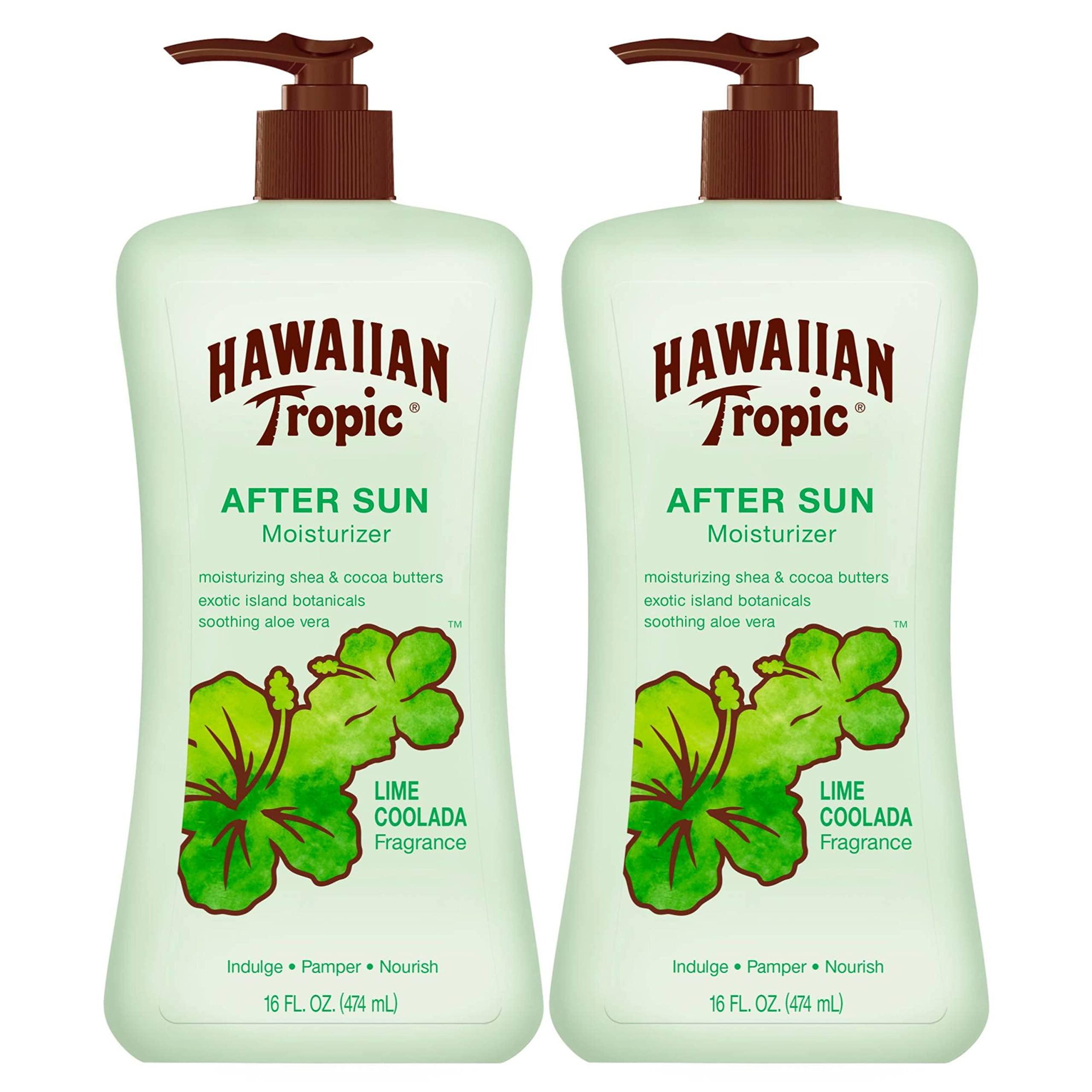 Hawaiian Tropic Lime Coolada RE32Body Lotion and Daily Moisturizer After Sun 16 Fl Oz Pack of 2 Visit the Hawaiian Tropic Store