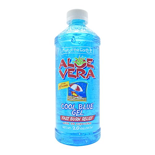 Fruit of the Earth Aloe Vera Gel - Cool Blue - 20 Ounce Fruit of the Earth