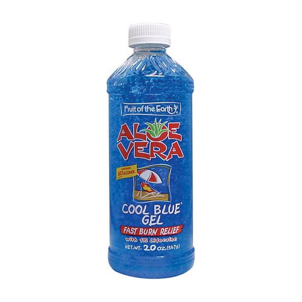 Fruit Of The Earth Aloe Vera Cool Blue Gel, 20 oz (6 pack) Fruit of the Earth