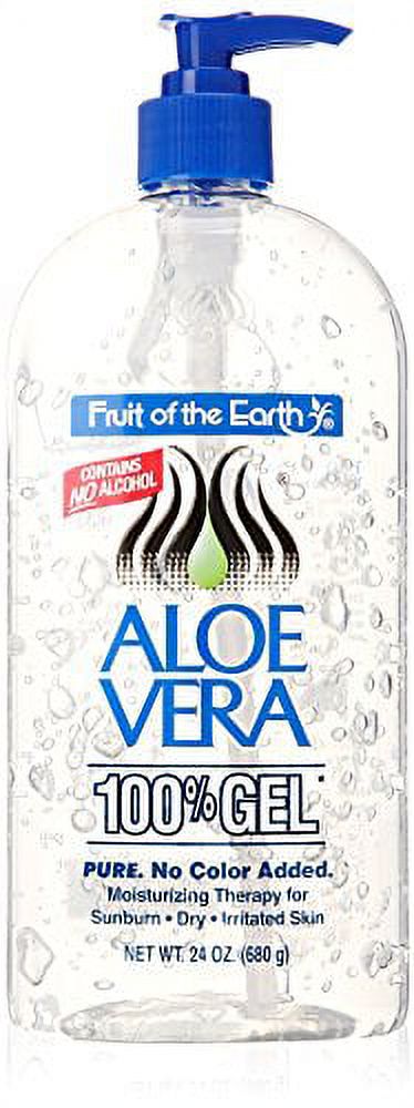 Fruit Of The Earth Aloe Vera Alcohol Free 100% Gel, 24 oz Fruit of the Earth