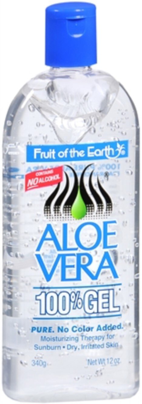 Fruit of the Earth Aloe Vera 100% Gel 12 oz (Pack of 4) Fruit of the Earth