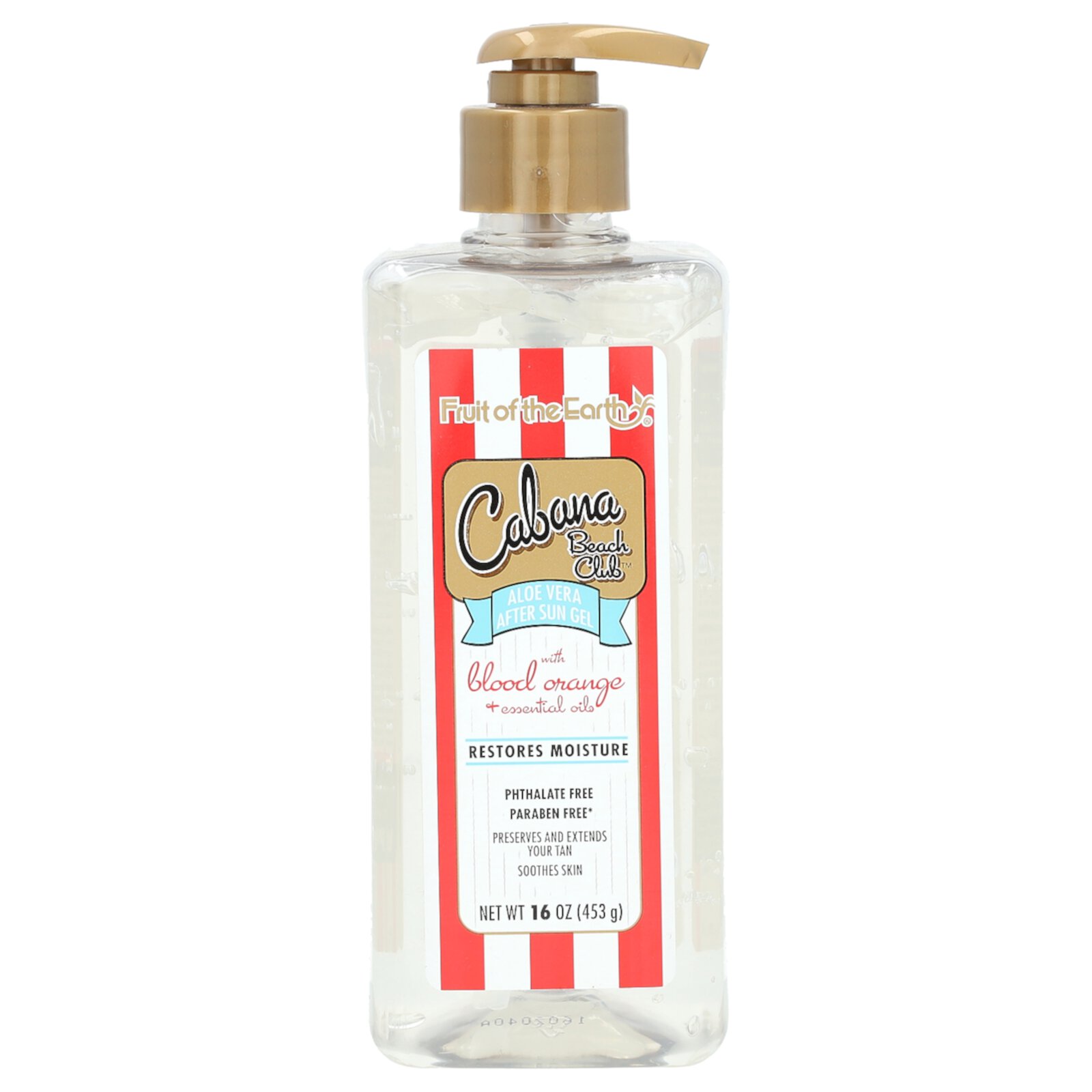 Fruit Of The Earth Cabana Beach Club Aloe Vera With Blood Orange & Essential Oils 16 oz Fruit of the Earth