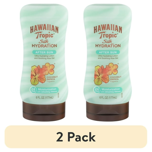 Увлажняющий лосьон после загара с кокосом и папайей, 2 шт. по 180 мл Hawaiian Tropic