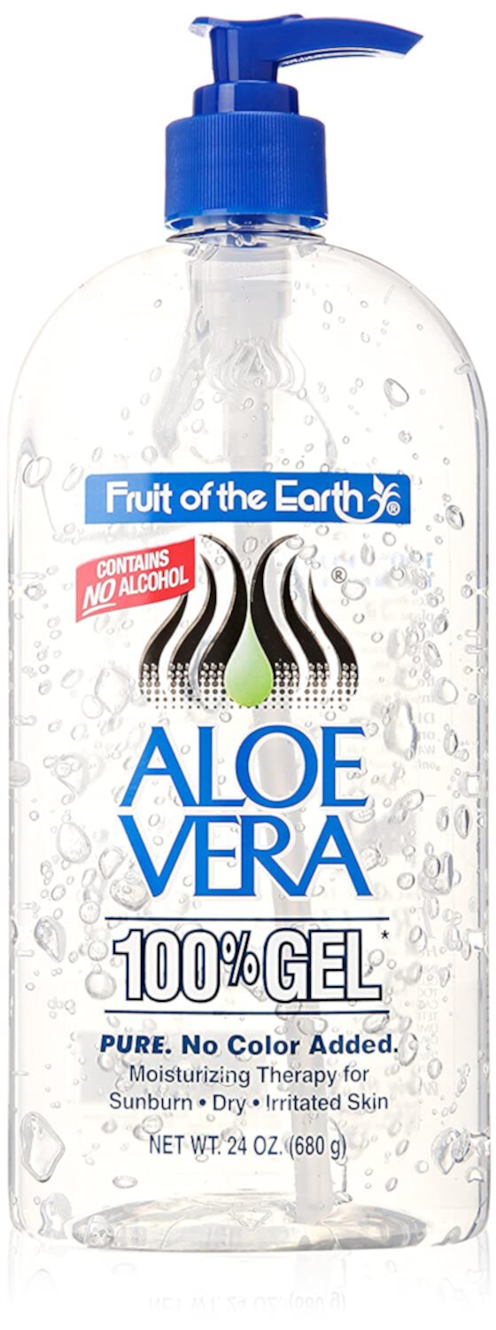 Fruit Of The Earth 100% Aloe Vera Gel Pump, 24 Oz, 3 Pack Fruit of the Earth