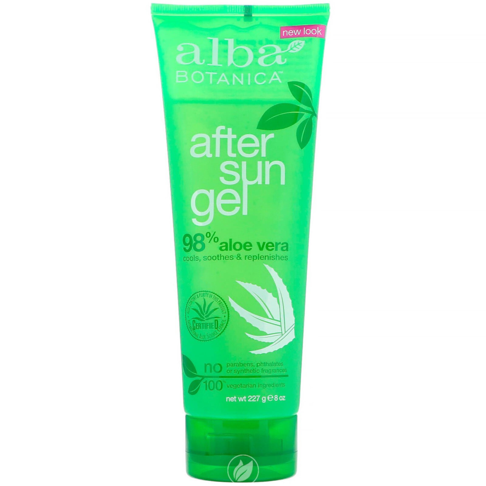 Alba Botanica After Sun Gel 98% Aloe Vera 8 Ounce Alba Botanica