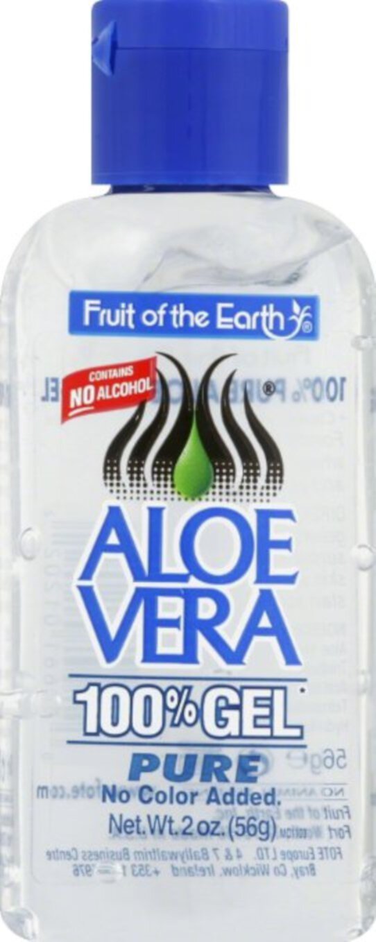 Fruit of the Earth Aloe Vera 100% Gel 2 oz (Pack of 2) Fruit of the Earth