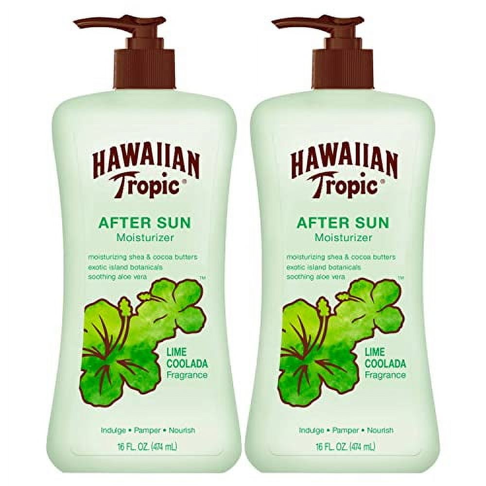 Hawaiian Tropic Lime Coolada After Sun Lotion, 16oz | After Sun Care, Daily Moisturizing Lotion, After Sun Aloe, Cocoa Butter Lotion, Shea Butter Lotion, After Sun Skin Care, 16oz each Twin Pack Coming soon