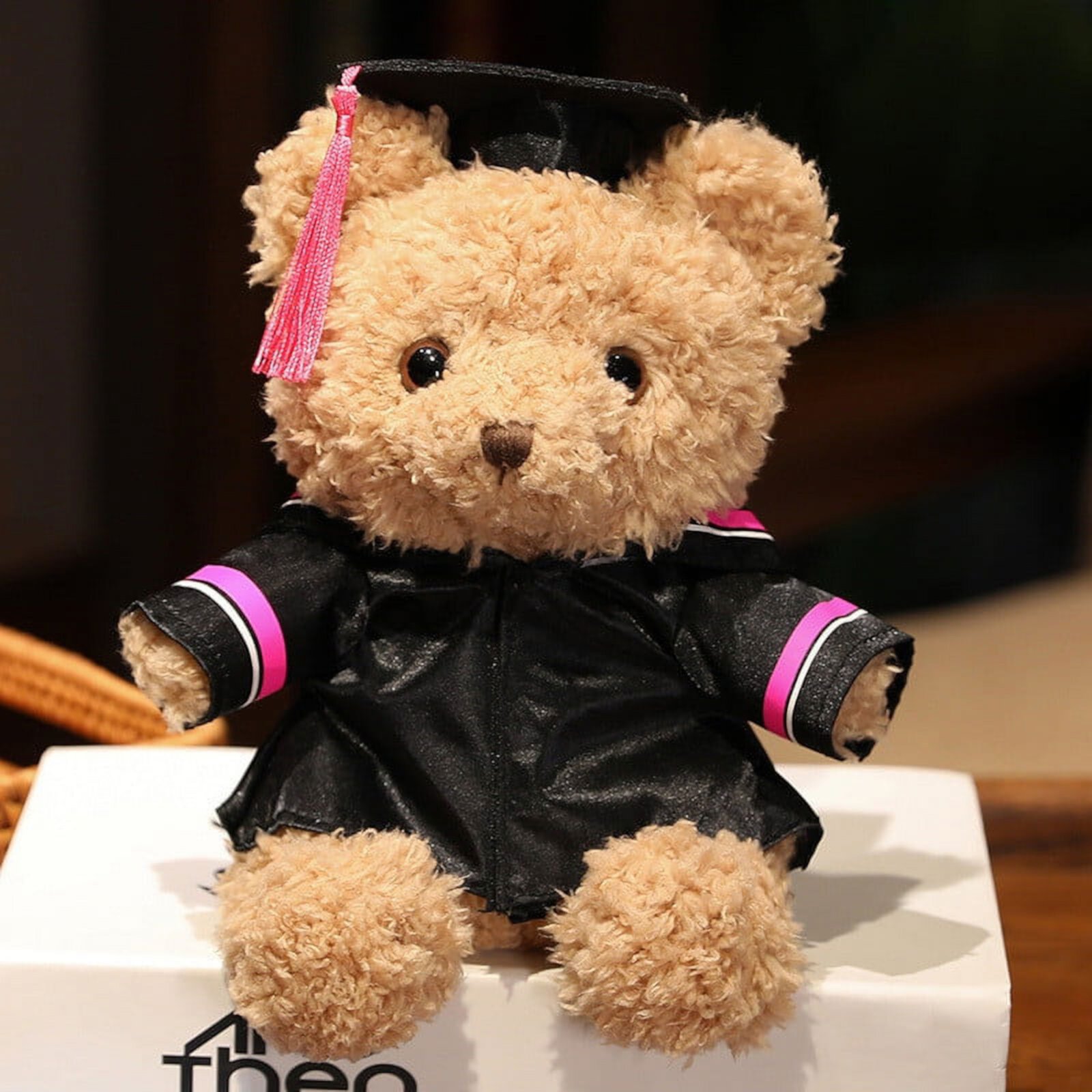 PATLOLAV 9 inchs In a Doctoral Gown Graduation Bear Class of Personalized Graduation Gifts , Graduation Teddy Bear for Kindergarten High School College Graduation Chirstmas Thanksgiving Gift PATLOLLAV