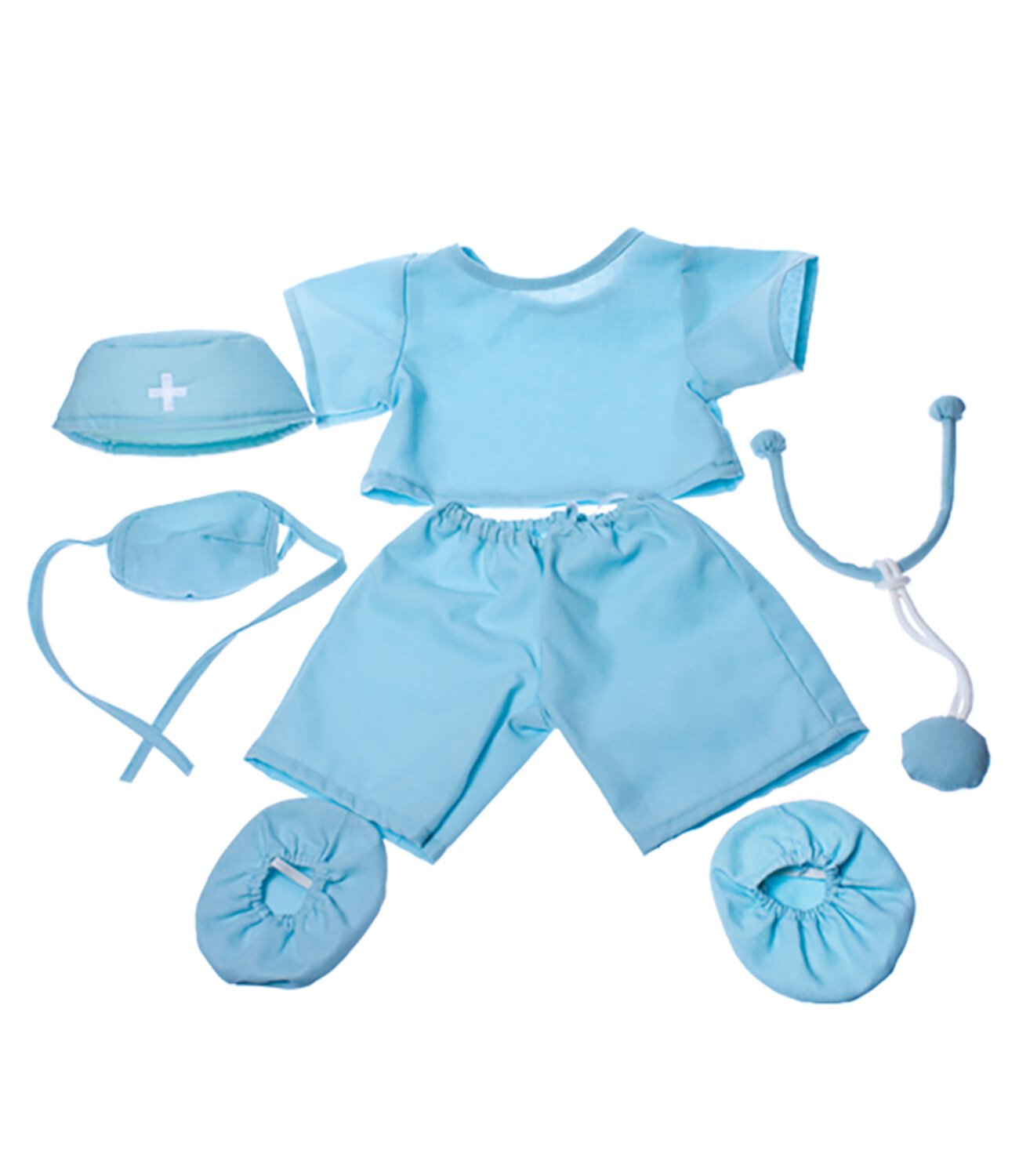 Doctor Scrubs Teddy Bear Clothes Fits Most 14"-18" Build-A-Bear and Make Your Own Stuffed Animals Stuffems Toy