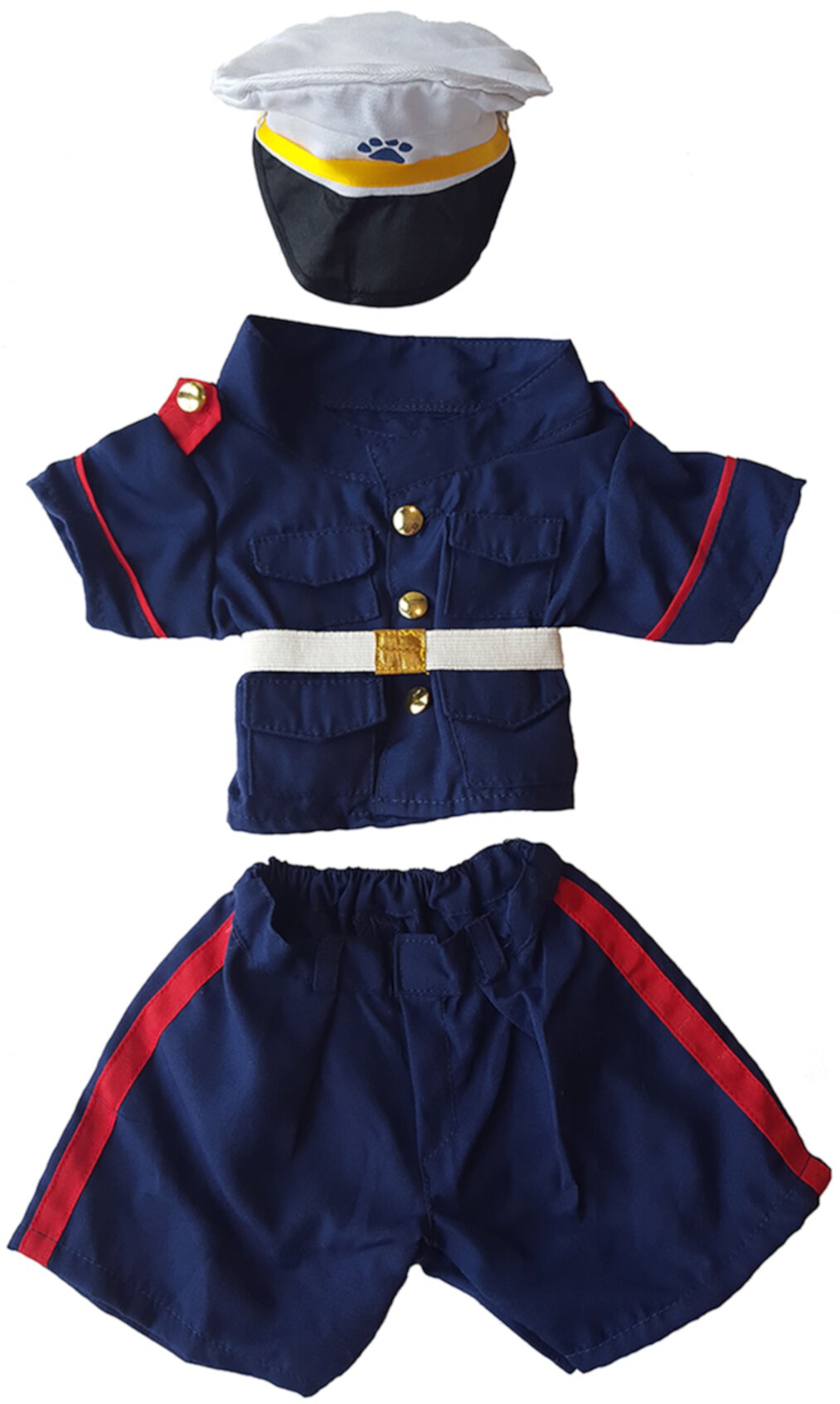 U.S. Marines Dress Blues Outfit Teddy Bear Clothes Fits Most 14" - 18" Build-a-bear and Make Your Own Stuffed Animals Stuffems Toy