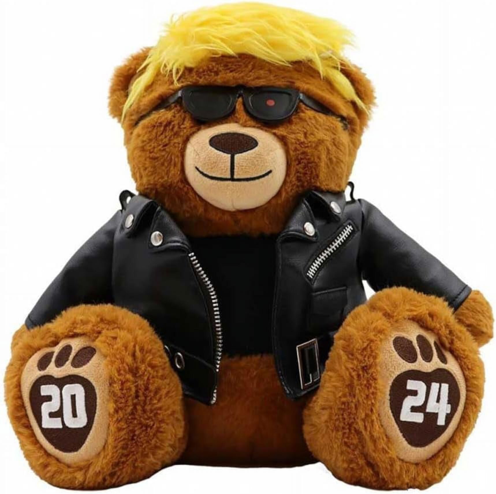 Guvpev Trumpinator Teddy Bear - Trump 2024 Bear for Great Gifts Trump Supporters and Patriotic Americans Guvpev