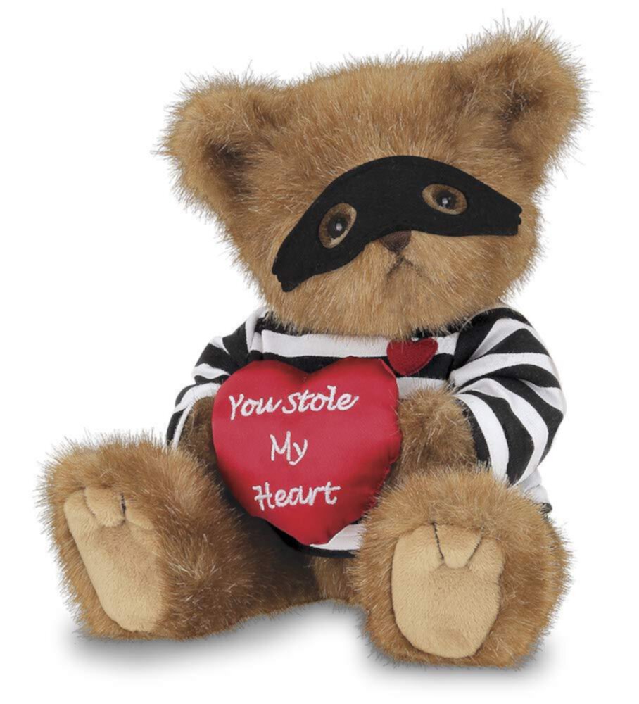 Bearington Lawless Lover The Valentine's Day Teddy Bear, 10 Inch Valentine's Day Stuffed Animal, Ideal for Valentine's Gift Teddy Bear for Kids & Girlfriends Bearington Collection