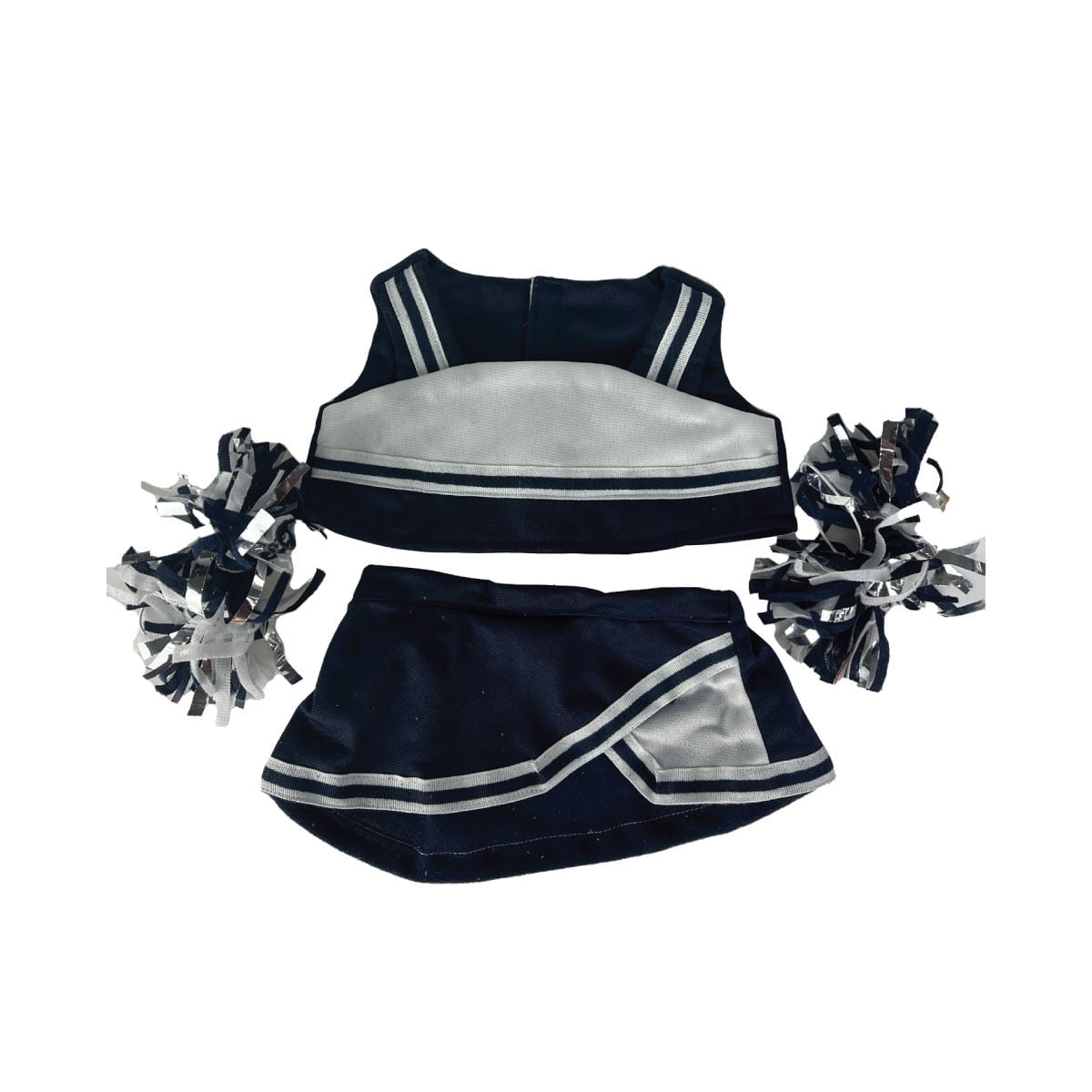 NEW NAVY & WHITE CHEERLEADER Teddy Bear Outfit Fits Most 14"-18" Make Your Own Stuffed Animals Plush Gear