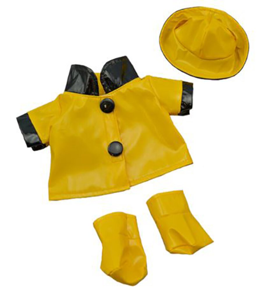 Rain Slicker w/Hat & Boots Teddy Bear Clothes Fits Most 8"-10" Stuffed Animals Stuffems Toy