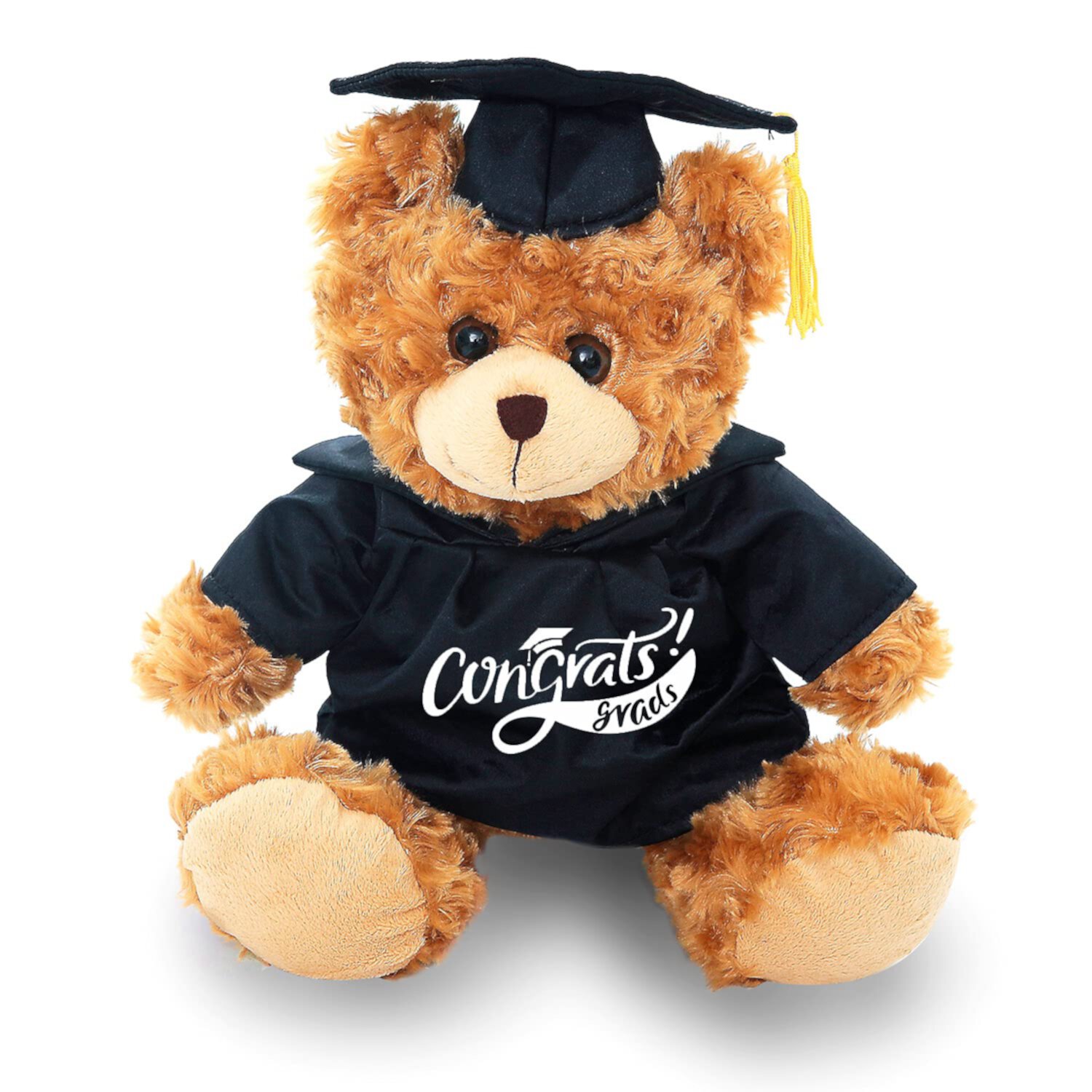 Plushland Los Juguetes de Peluche Mocha con Animales de Peluche Son Regalos para el Día de Graduación, el Vestido Negro y la Gorra, Lo Mejor para Cualquier Niño de Primaria. Made by aliens