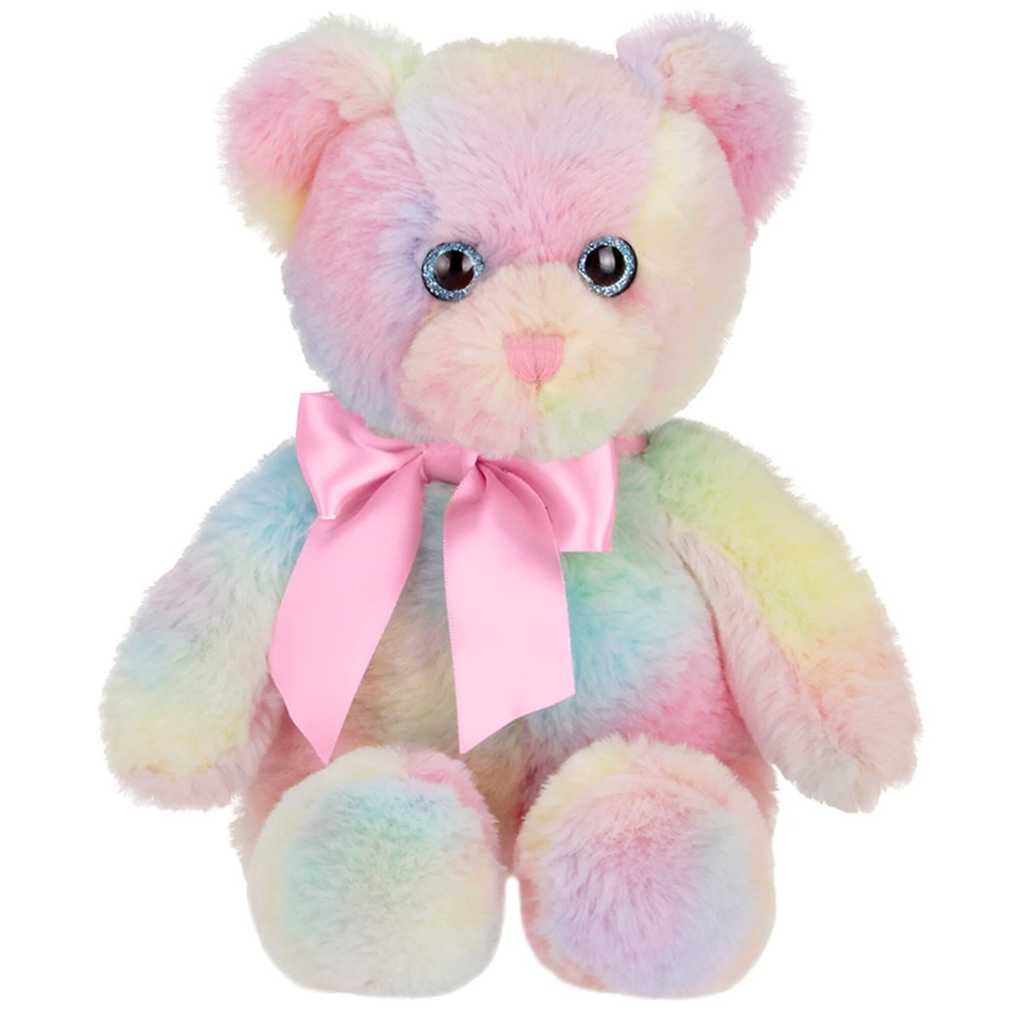 Bearington Candi Rainbow Plush Stuffed Animal Teddy Bear, 12 inches Bearington Collection