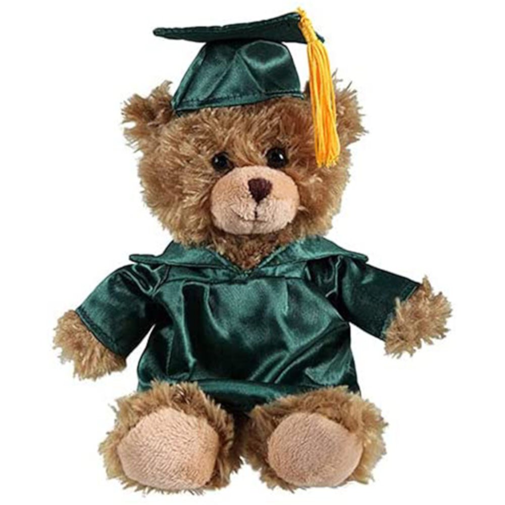 Made by Aliens 6" Graduation Bear Custom Plush Stuffed Animal Mocha Sitting Teddy Bear Plushland