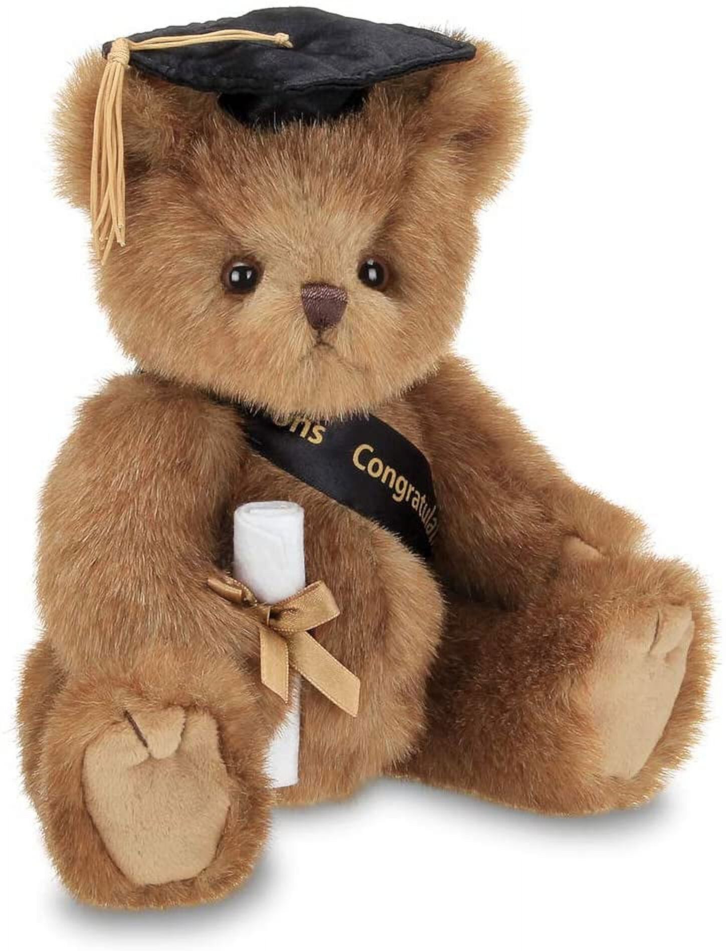 Bearington Smarty Class of 2024 Graduation Plush Teddy Bear Stuffed Animal, Black Cap, 10 Inch Bearington Collection