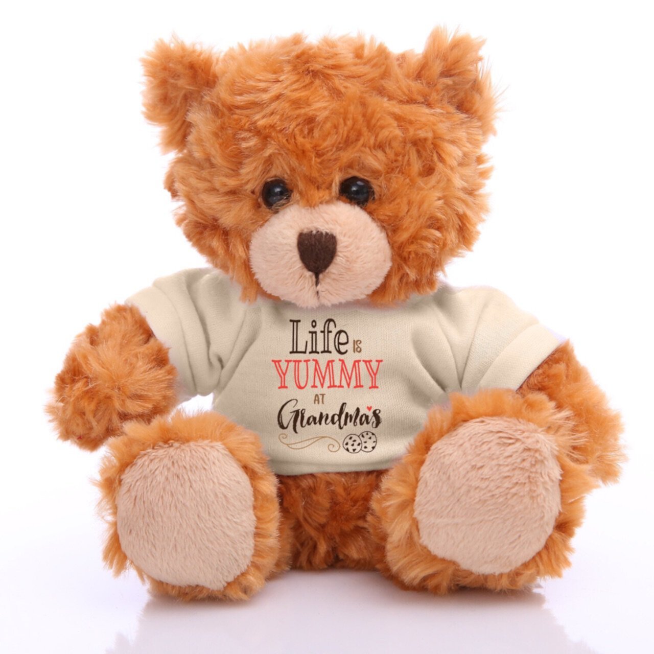 Plushland 6" Life is Good at Grandma's Teddy Bear, A (Mocha) Plushland