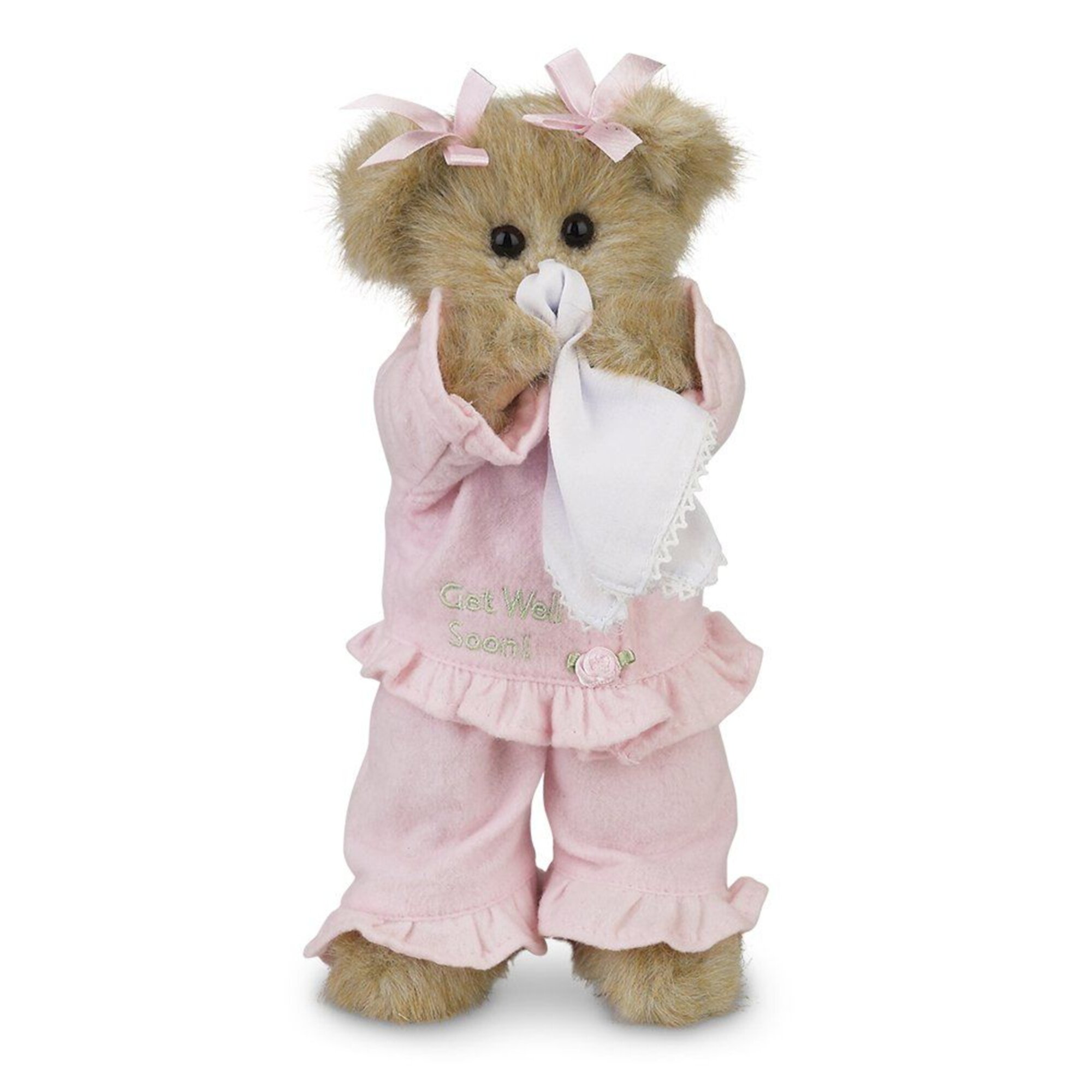 Bearington Sicky Vicky Get Well Soon Stuffed Animal Teddy Bear 10" Bearington Collection