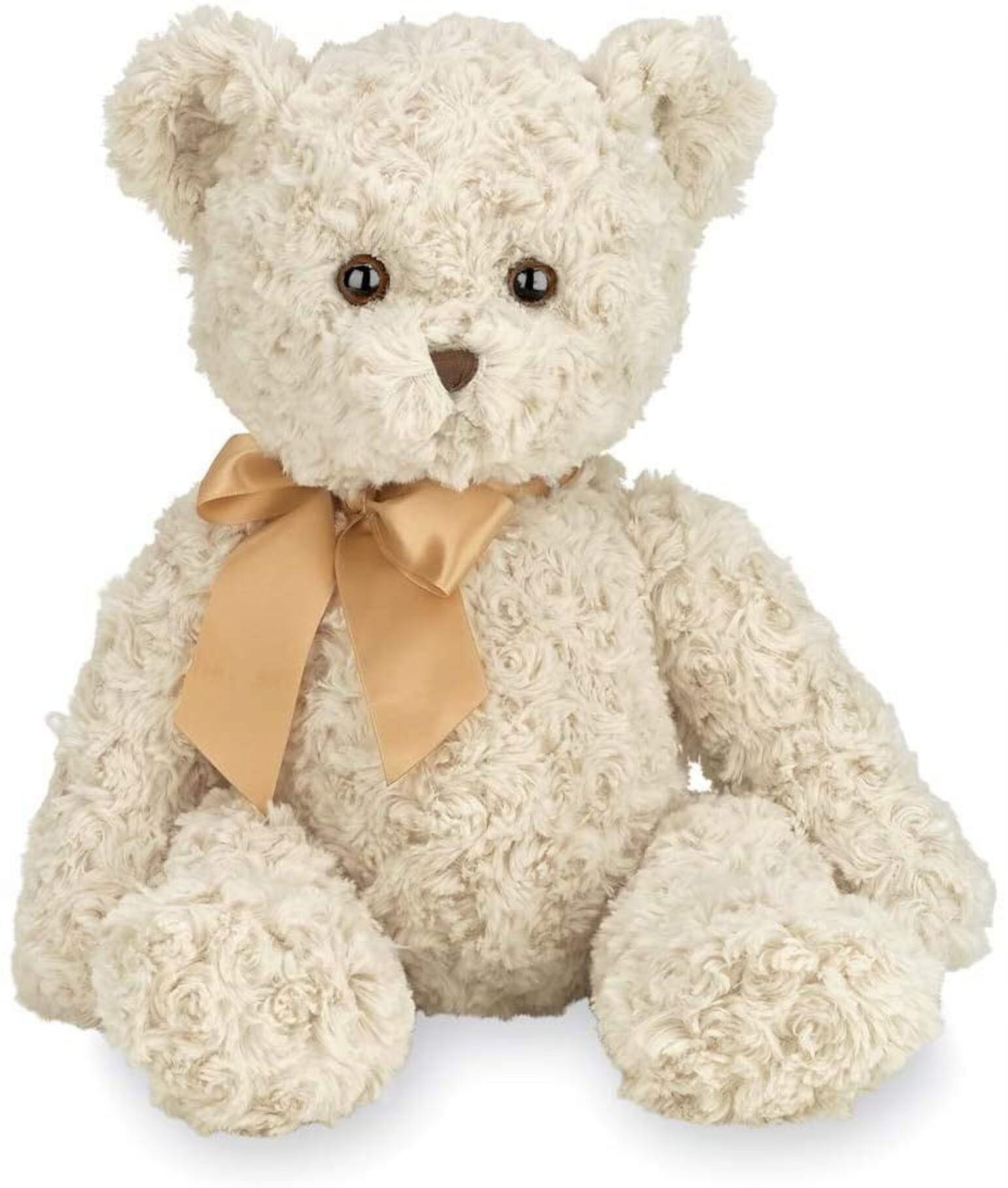 Bearington Huggles, 16 Inch Creamy White Teddy Bear Stuffed Animal, Makes a Great Gift for Birthday, Anniversary, Holiday, or Graduation Bearington Collection