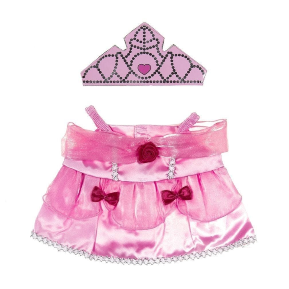 New "Princess Dress Outfit for 14"-18" Teddy Bears - Fits Build-a-Bear & Make Your Own Stuffed Animals Plush Gear