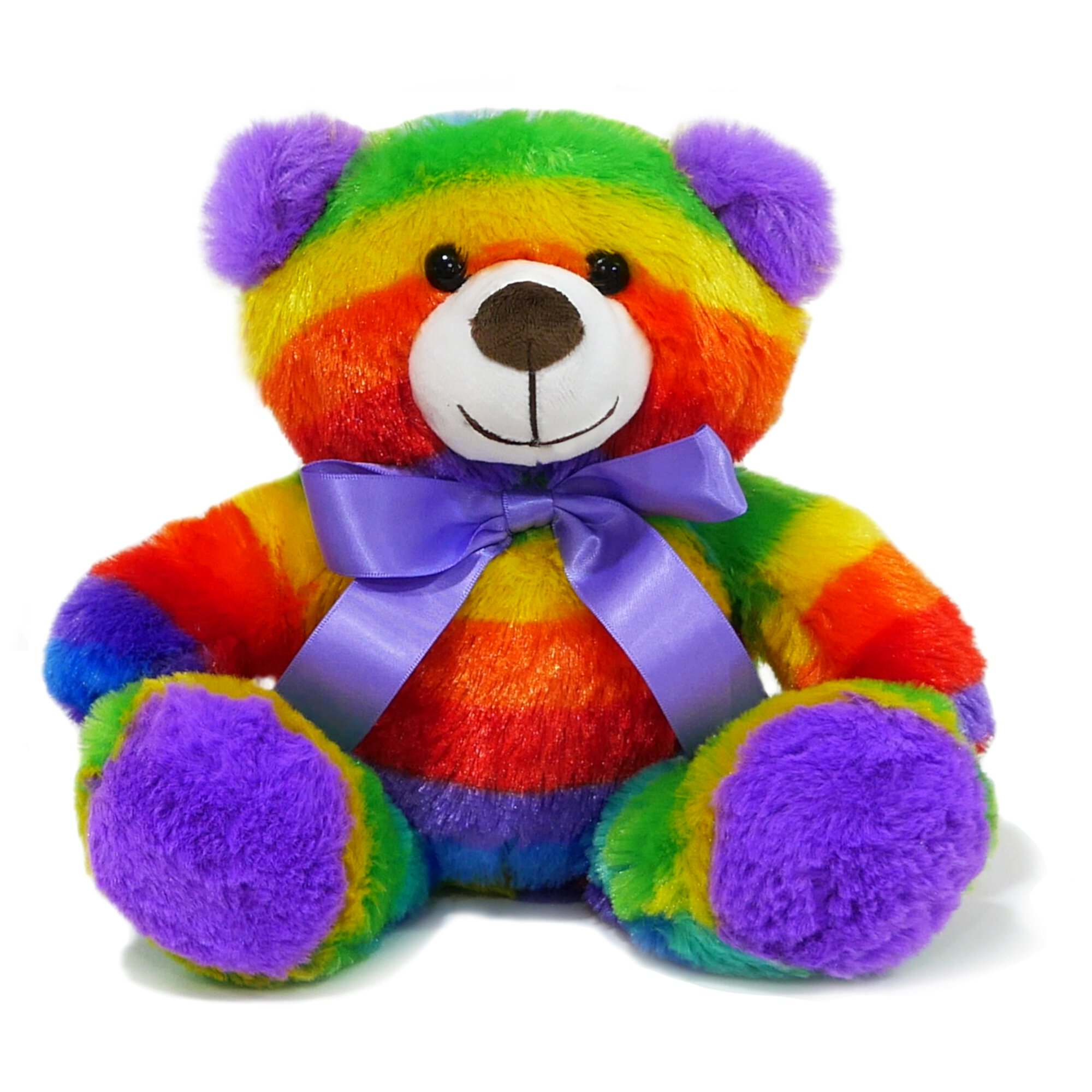 The Noodley Rainbow Teddy Bear Stuffed Animal Plush Toys 12 inch The Noodley