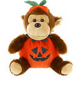 Made By Aliens Plush Halloween Monkey with Pumpkin - Soft Toy, Home Decor - Gifts for Kids & Toddler Baby - 9 Inches (Halloween Monkey) Made by aliens