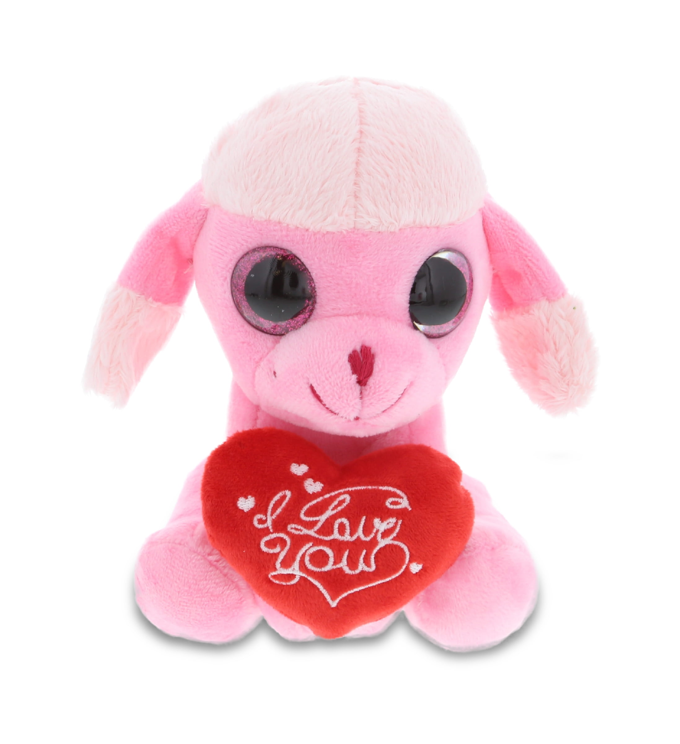 DolliBu I Love You Heart Sitting Ostrich Plush - 10.5 inches Dollibu