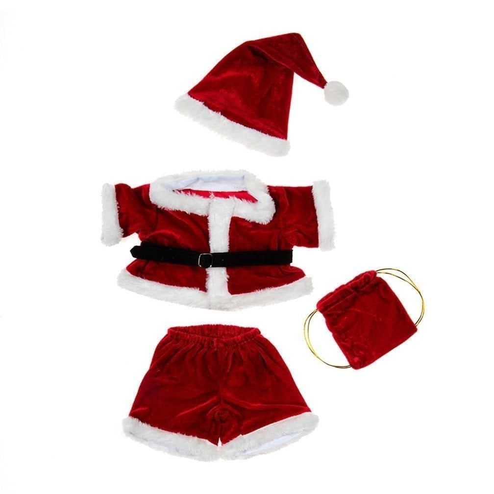 New Santa Costume Teddy Bear Clothes Fits Most 14"-18" Make Your Own Stuffed Animals Plush Gear