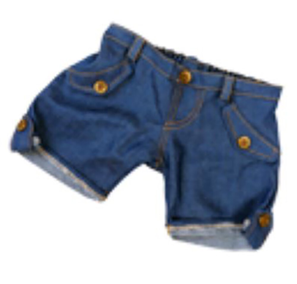 New denim jeans outfit teddy bear clothes fits most 14"-18" build-a-bear and make your own stuffed animals Stuffems Toy