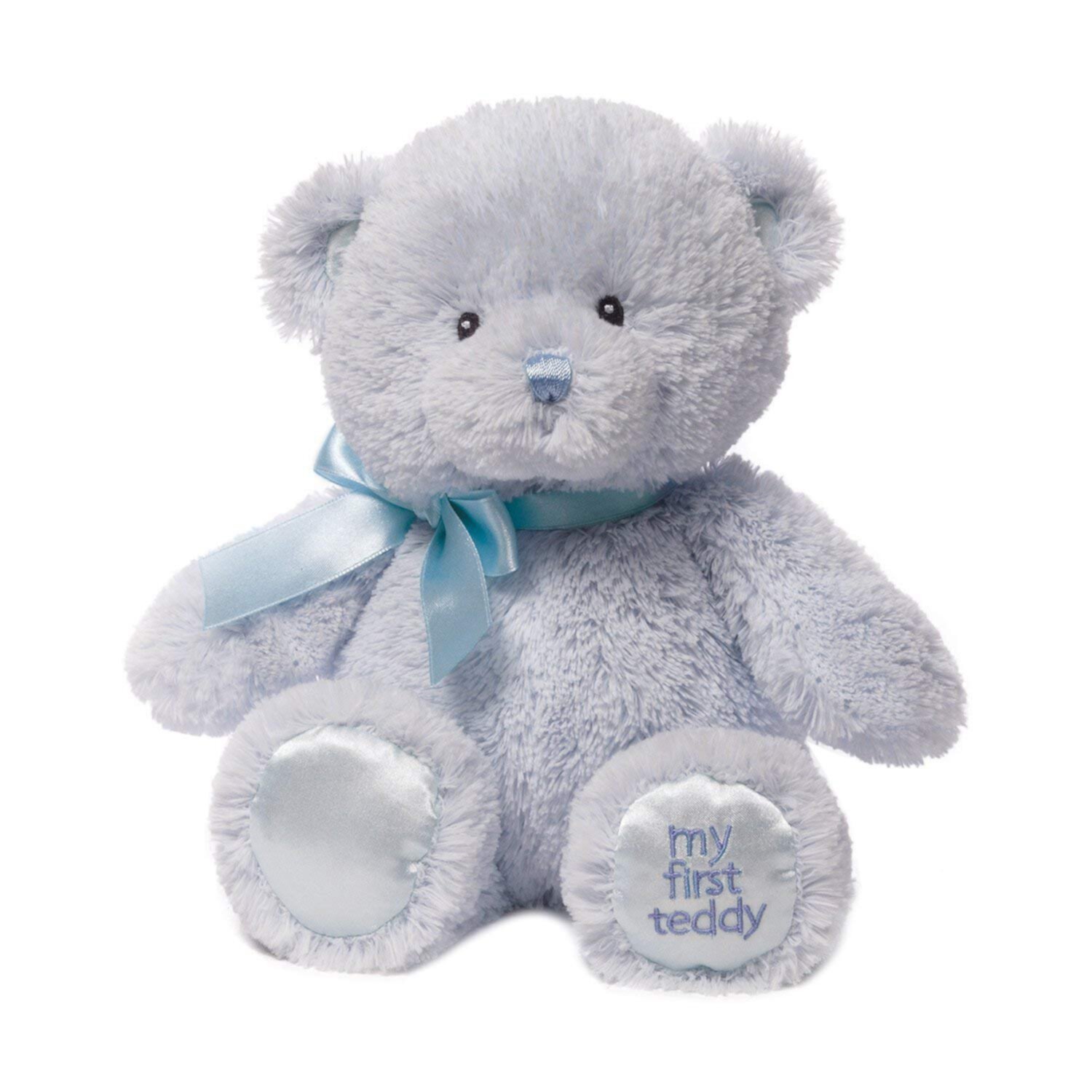 Gund My First Teddy Bear Baby Blue Stuffed Animal Plush 10 inches GUND