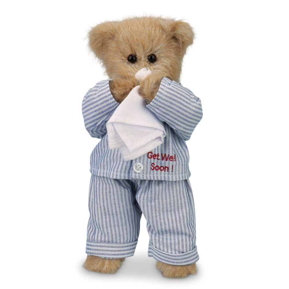 Bearington Illie Willie Plush Stuffed Animal Get Well Soon Teddy Bear, 10 inches Bearington Collection