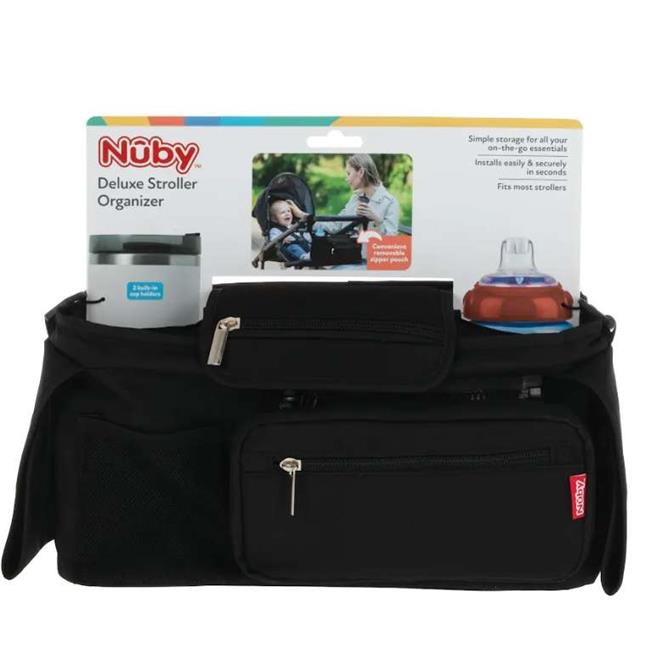 Nuby  Deluxe Stroller Organizer Bags with Removeable Zipper Pouch - Case of 18 NUBY