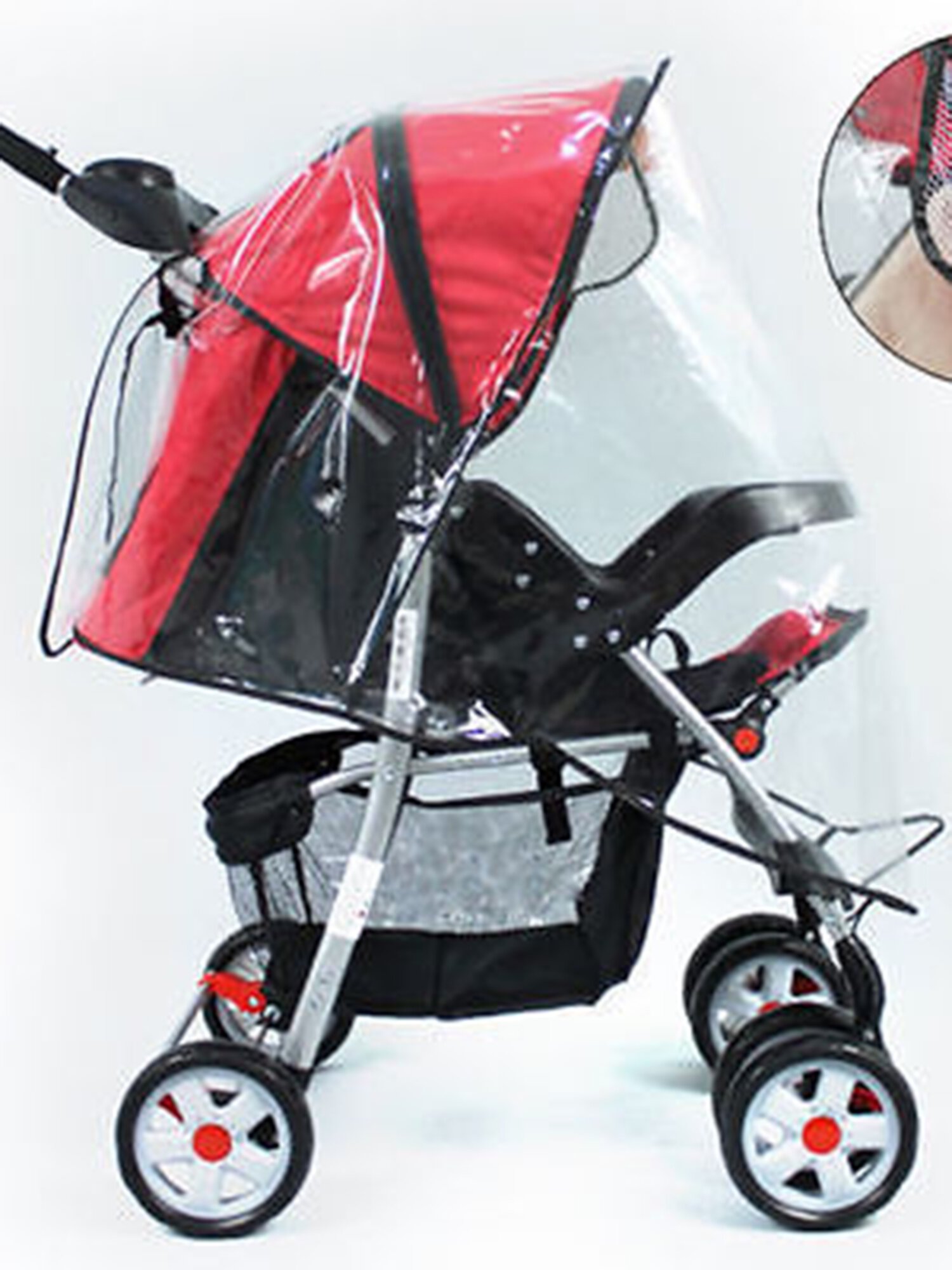 Sprifallbaby Universal Pushchair Stroller Transparent Rain Cover Wind Shield Dustproof Durable Pram Accessories Sprifallbaby