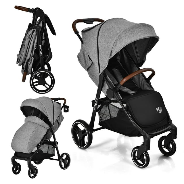 Costway High Landscape Baby Stroller Pushchair with Expandable & Footmuff Canopy 20 lbs 0-3 Years Costway