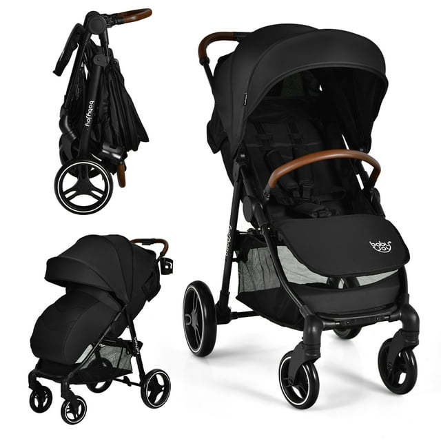 Costway High Landscape Baby Stroller Pushchair with Expandable & Footmuff Canopy 20 lbs 0-3 Years Costway