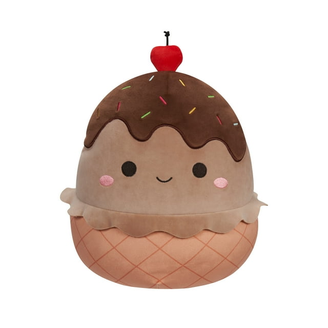 (2 pack) Squishmallows Plush 16 inch Marta Chocolate Ice Cream Sundae - Childs Ultra Soft Stuffed Toy Squishmallows