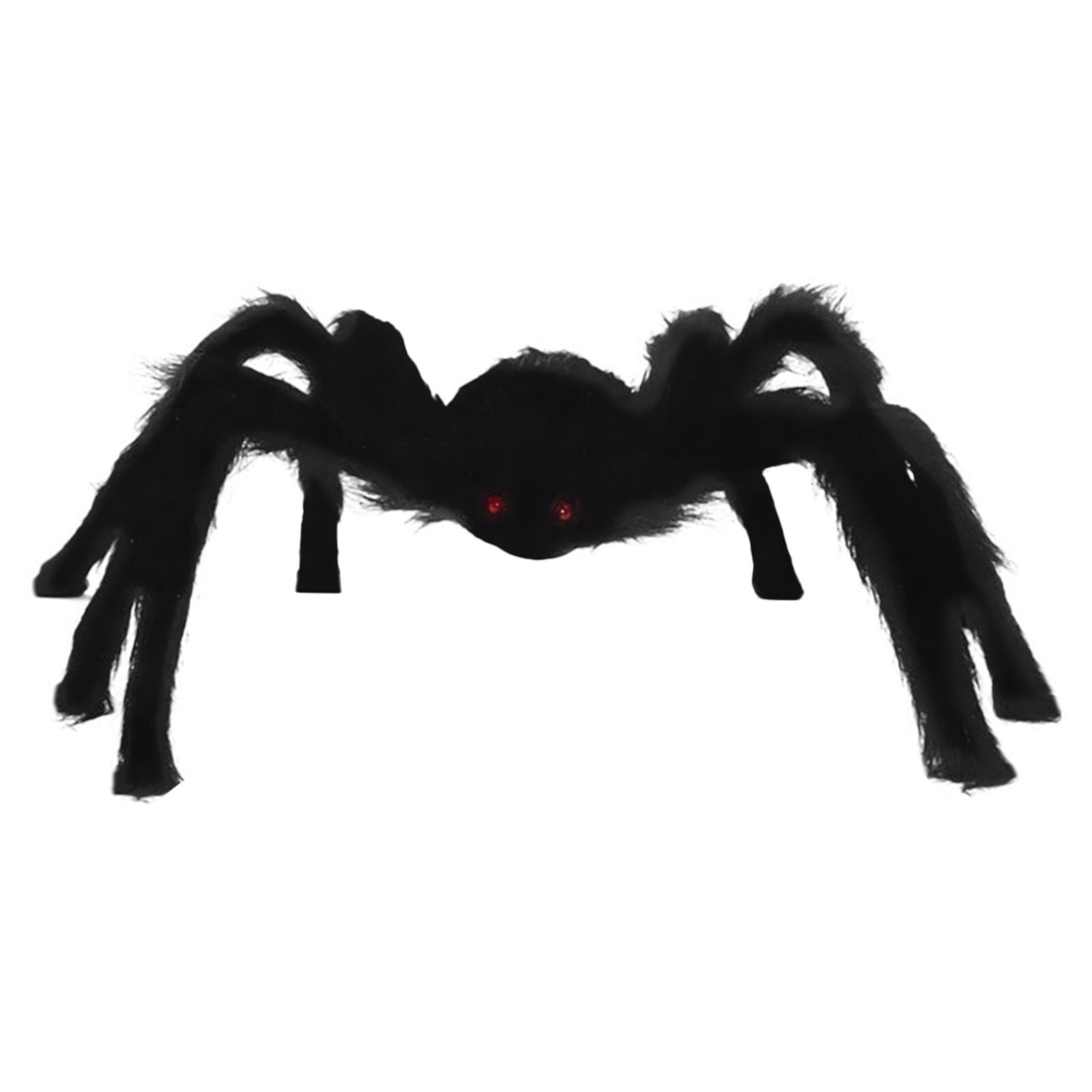 Teissuly 1Pcs Giant Stuffed Spider Toy Huge Realistic Black Spider Stuffed Animal Plush Pillow Halloween Funny Prank Toys (11.8Inch) Teissuly