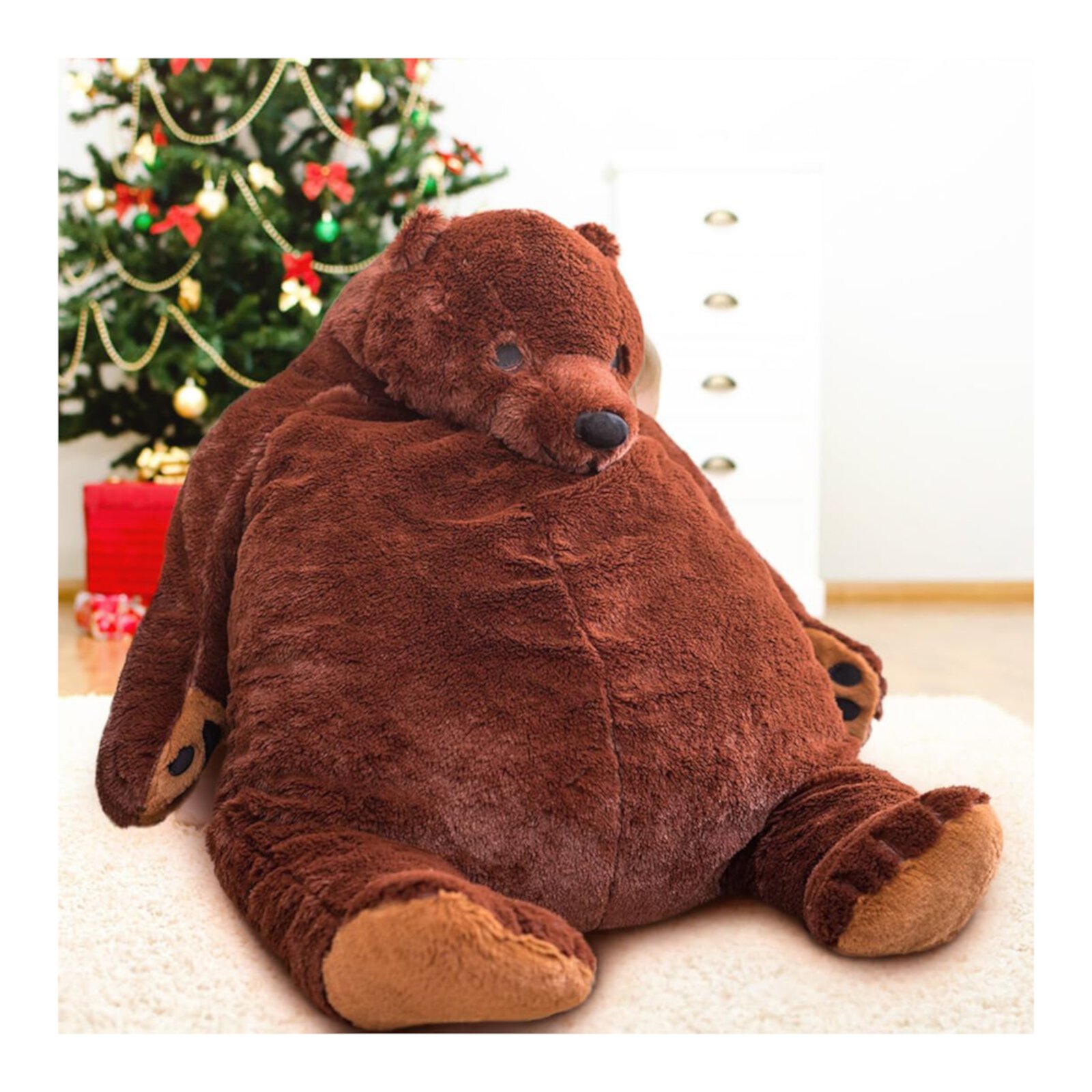 Bear Giant Stuffed Animal Big Hug Soothing Plush Toy  Soft Cuddling Pillow Doll Home Decoration Gifts Nicoxijia