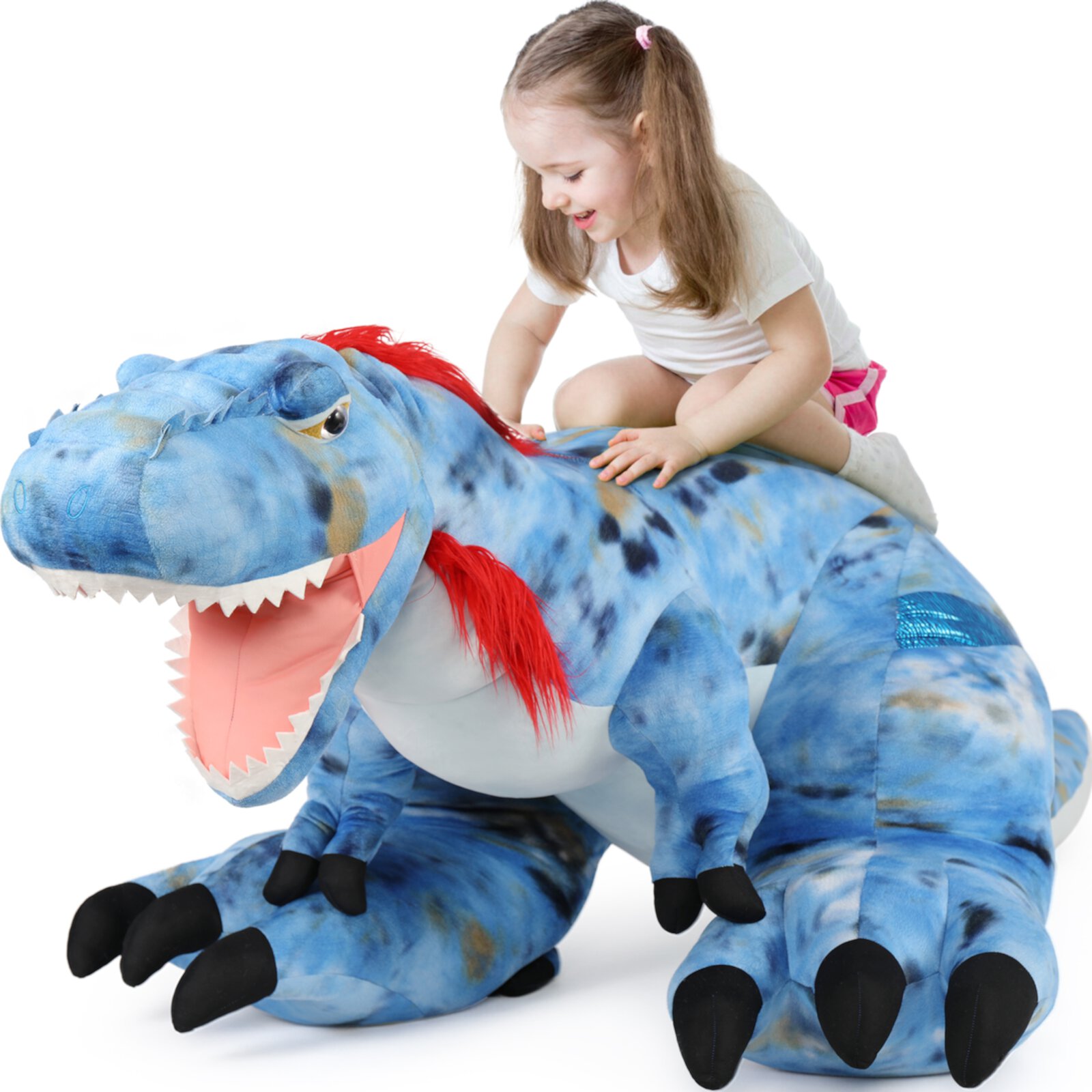 MorisMos 9.1ft Jumbo Blue Tyrannosaurus Rex Dinosaur Stuffed Animal Visit the Morismos Store