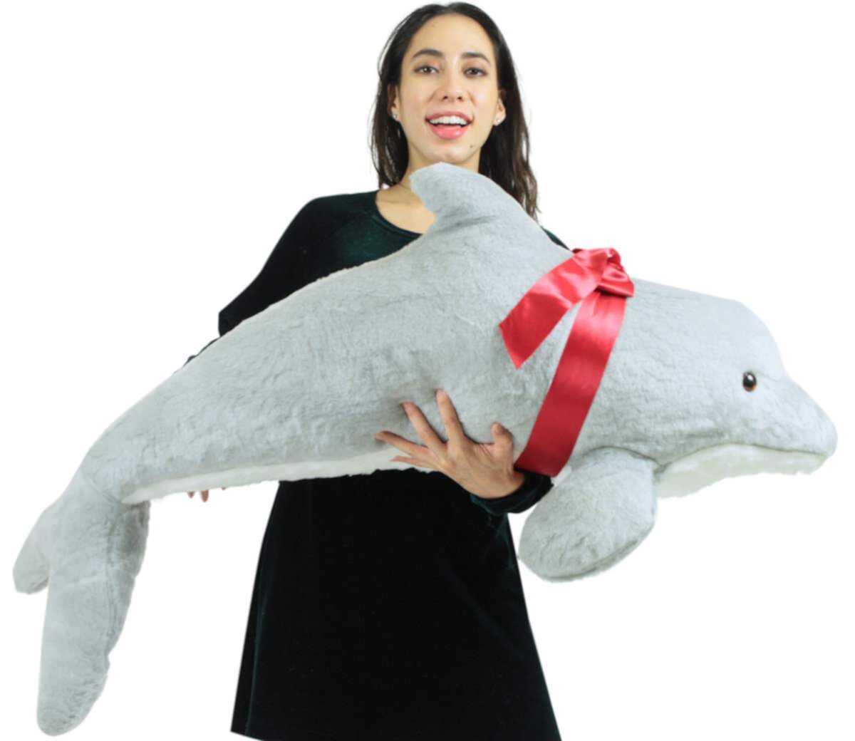 American Made Giant Stuffed Dolphin 46 Inch Soft Plush Made in USA Big Plush