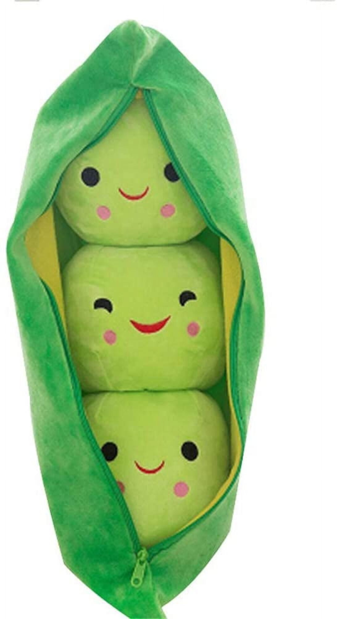 Kiddopark Giant Peas Pod Plush Toy Pea Pod Pillow Cute Pea Stuffed Toys Plant Doll(Green,25cm) Kiddopark