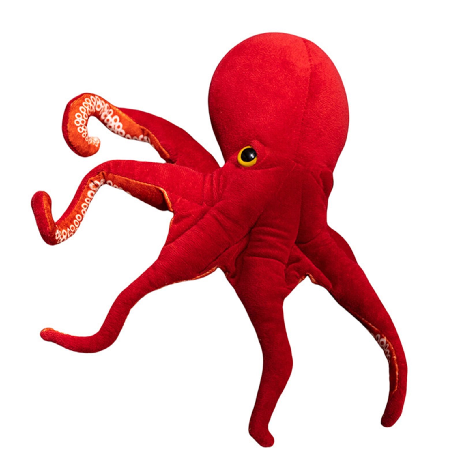 MIRROR Octopus Plush Toy Realistic Red Giant Stuffed Animal Soft Octopus Creeping Toy Deep Sea Theme Plushies for All Ages Mirror