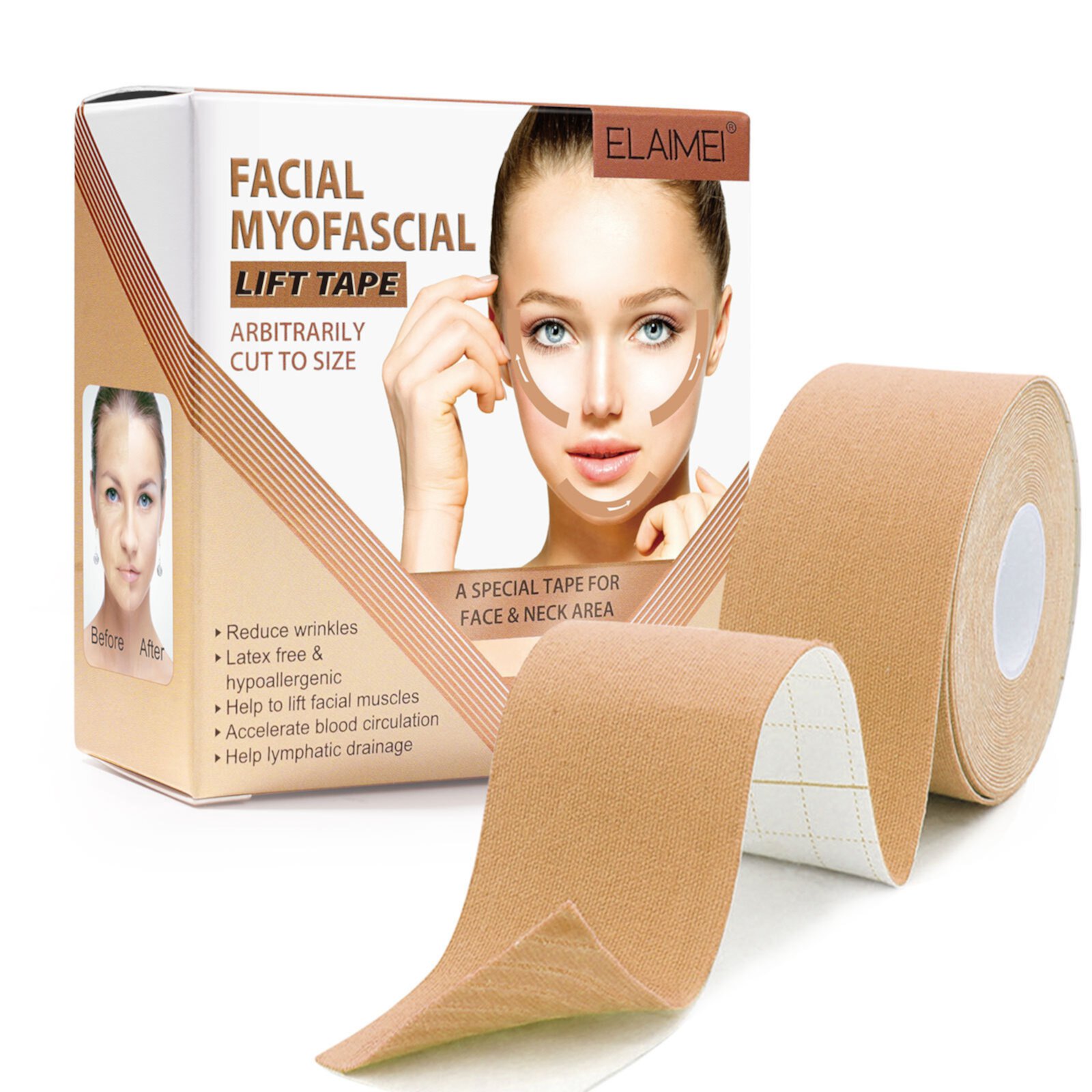 JINCBY Skin Care,Facial Myofascial Lift Tape Wrinkle Patches,Face Eye Neck Lift Tape, Anti-Wrinkle Patches Anti- Stickers Neck Lift Tape For Firming And Tightening Skin,Gift for Women JINCBY