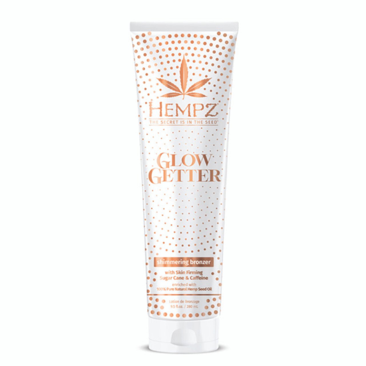 Hempz Glow Getter Shimmering Bronzer Tanning Lotion 9.5 oz Hempz