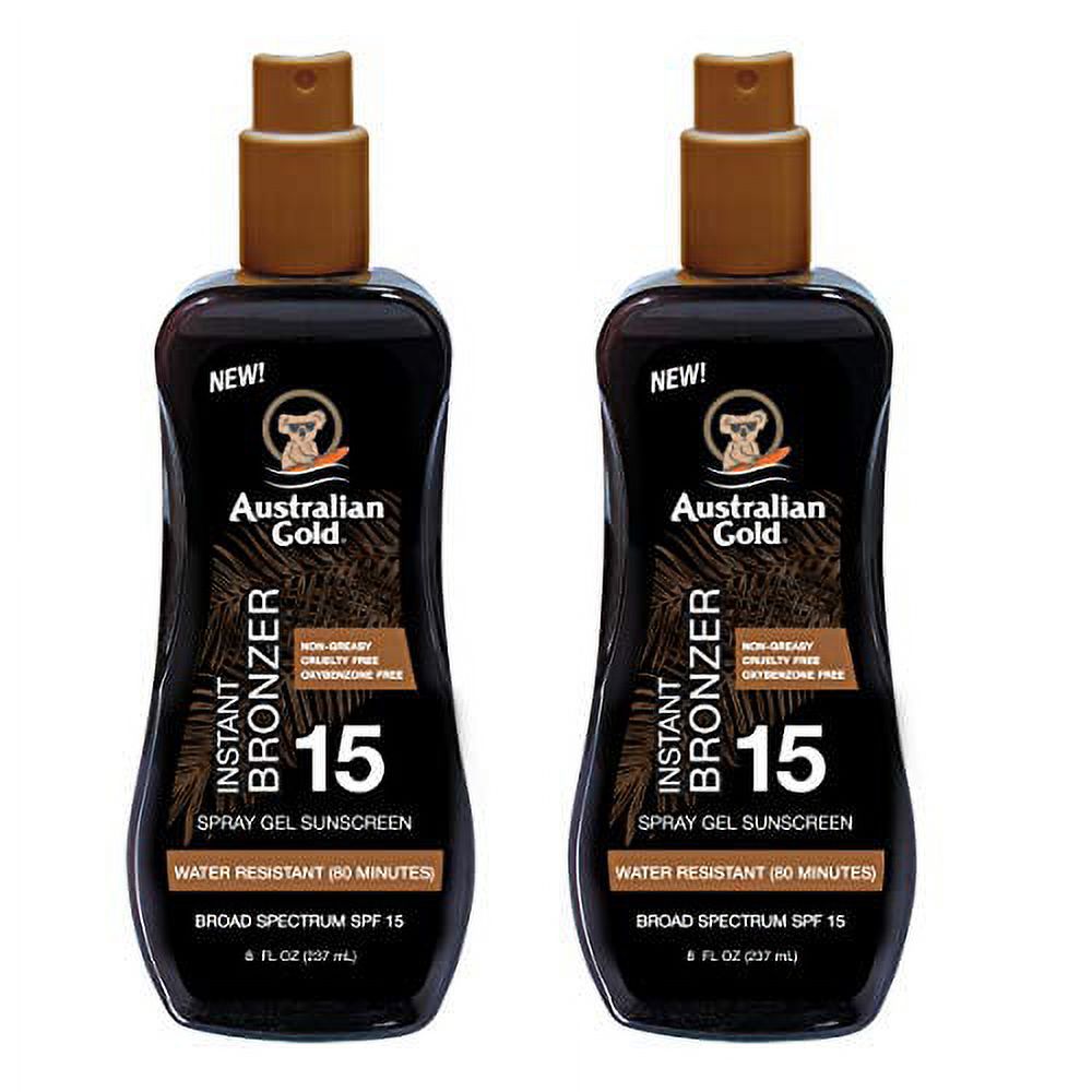 Australian Gold SPF 15 Spray Gel Bronzer, 16 Fl Oz, (Pack of 2) Australian Gold